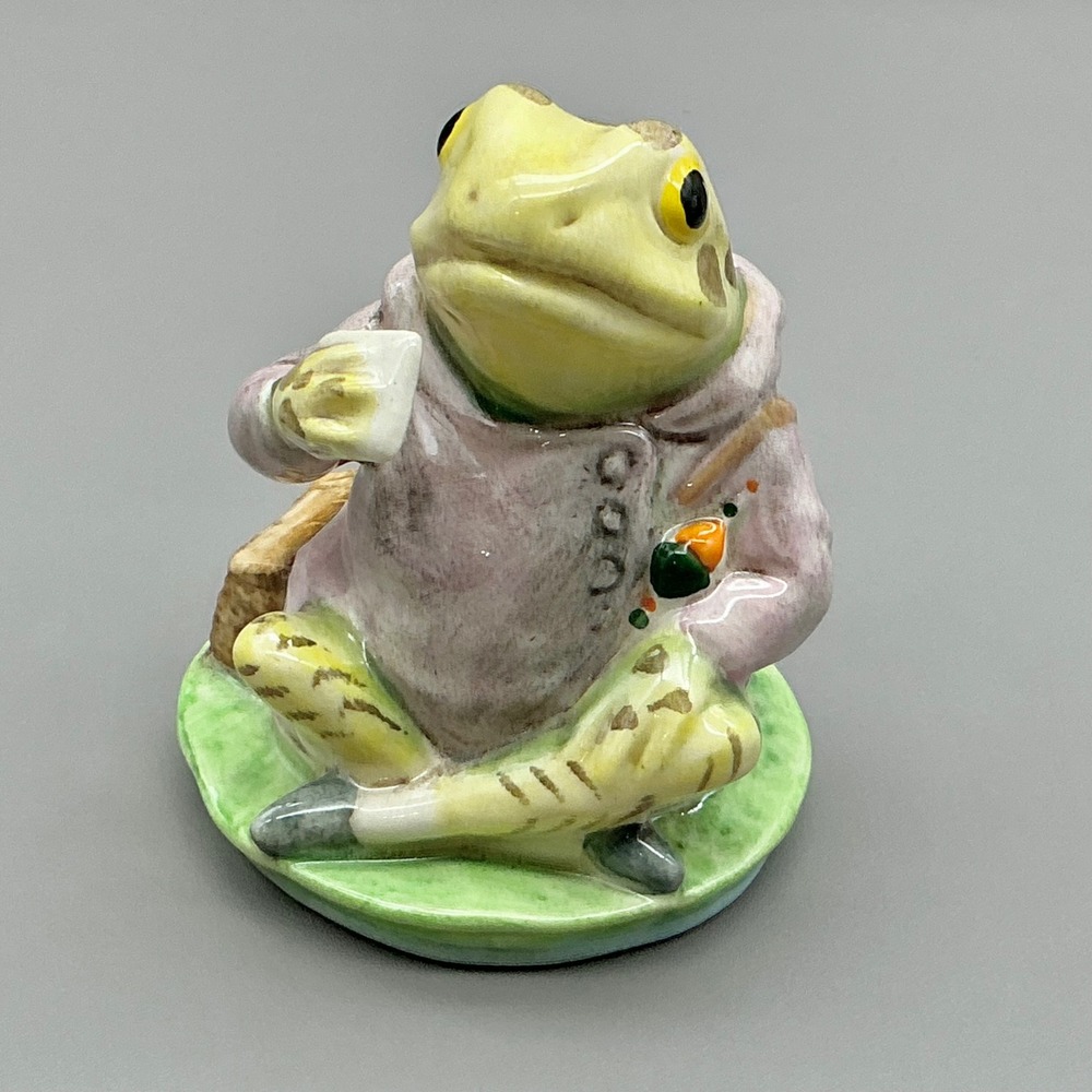 Beswick Beatrix Potter Jeremy Fisher Frog Figurine Royal Doulton England 3.5"